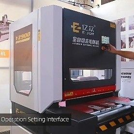 Ejon YZ1000SS Doble Cinturón 4 rodillos Máquina de pulido automático de plano de metal de baja potencia