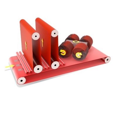 Ejon YZ1000SS Doble Cinturón 4 rodillos Máquina de pulido automático de plano de metal de baja potencia