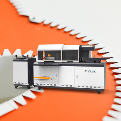 ET20C Sistema de doble cuchilla CNC Bender de cartas de canal para alimentación y muesca automática