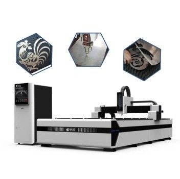 Máquina de corte por láser de fibra de metal de 1500W CNC con operación de onda continua
