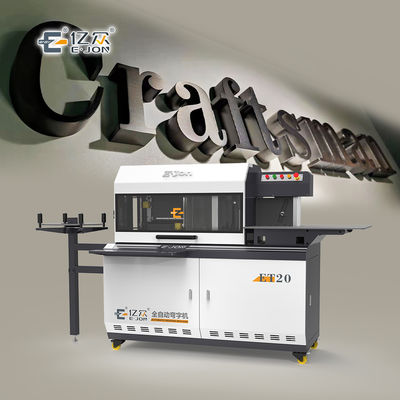 Máquina automática de doblar cartas de canal de aluminio ET20 para bordes de ranura delanteros y traseros