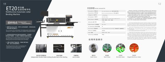 Máquina de flexión de letras de aleación de aluminio multifuntcional con certificación CE de EJON